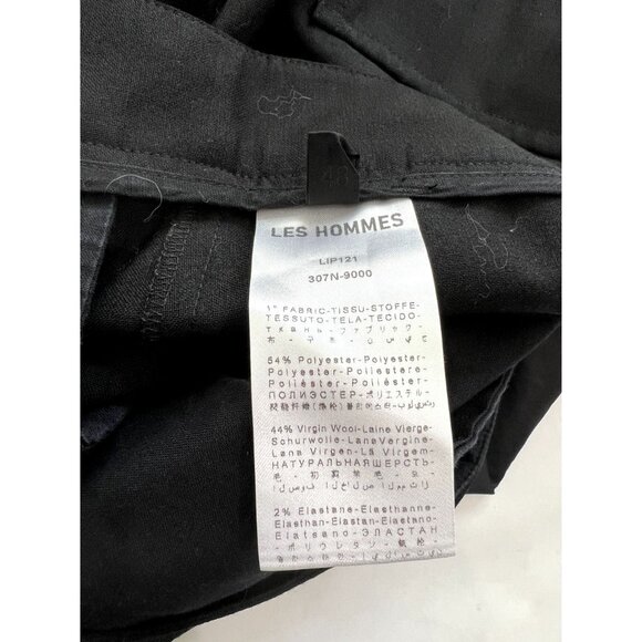 LES HOMMES Wool Blend Pants in Black - Picture 5 of 5